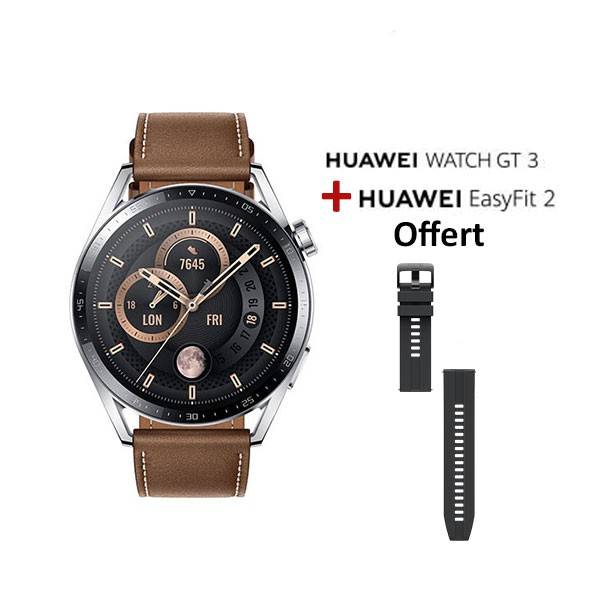 Montre Connectée Huawei Watch GT 3 46 Mm Classic Marron prix Tunisie