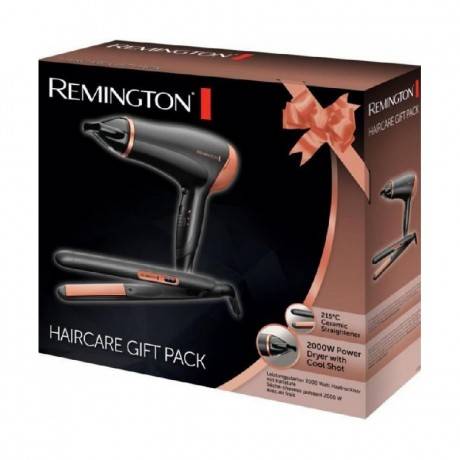 COFFRET CADEAU REMINGTON SÈCHE CHEVEUX ET LISSEUR 2000W D3012GP