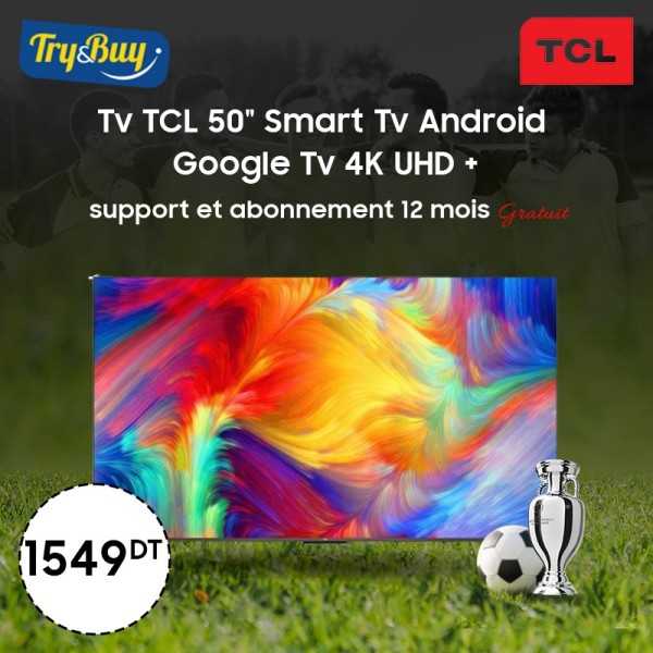 Tv TCL 50" Smart Tv Android Google Tv 4K UHD  - P735
